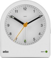 Braun BC22W - Wekker - Analoog - Stil uurwerk - Wit