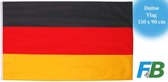 F4B Duitsland Vlag | 150x90 cm | Duitse Vlag | 100% Polyester | Messing Ogen | Weerbestendig
