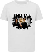 Nirvana - T-shirt kinderen - Maat 110/116 - 5-6 jaar - T-shirt wit korte mouw