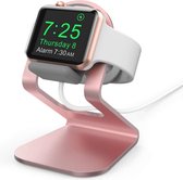 Luxe Aluminium Houder Voor Apple Watch Series  1/2/3/4/5/6/7/SE 38/40/42/44 MM - iWatch Docking Station Oplaadstation Desk Mount Standaard - Display Oplaad Dock Charger Laadstation