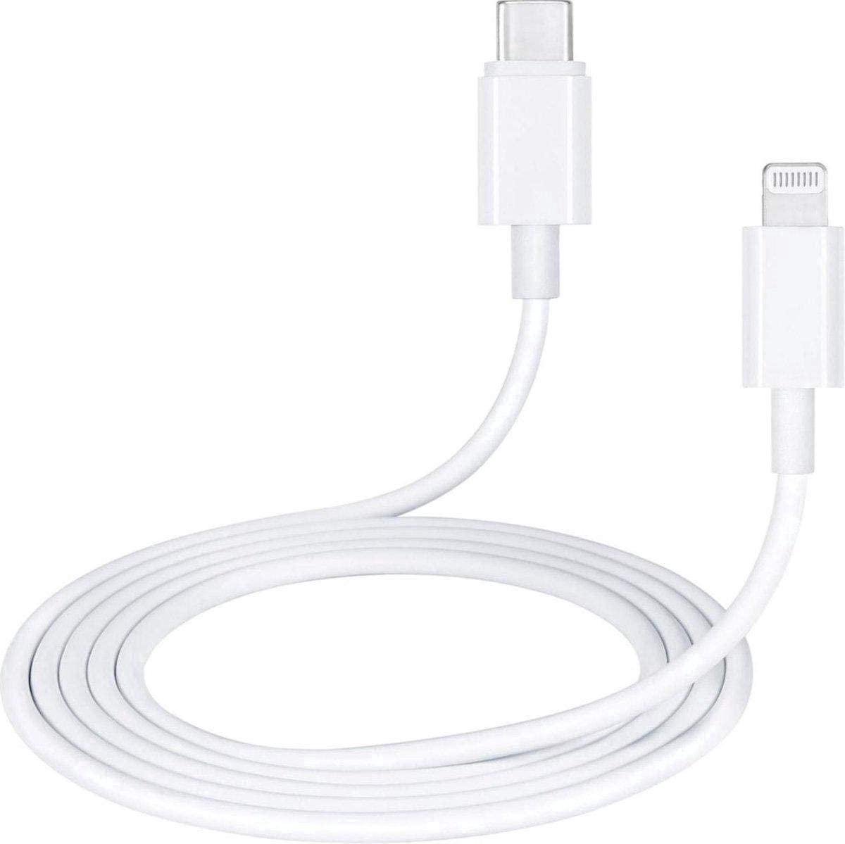 USB-C Snellader + 1 meter kabel - Geschikt voor Apple iPhone - 13 / 12 - Apple iPad - USB-C Apple Lightning |Snellader iPhone 13 / 12 / 11 / X / iPad / 13 / 12 Pro Max / iPhone 13 / 12 pro / iphone 13 / 12 mini - Vastiq Power