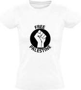 Free Palestina Dames t-shirt | Free Palestine | Wit
