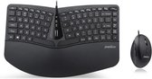 toetsenbord| Combo Compact ergonomisch, QWERTY – US, bekabeld toetsenbord en muis voor Windows – verticale muis, laag profiel membraantoetsen en verstelbare polssteun | ‎B07Z9GDL4M |