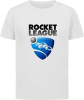 Rocket League - Nintendo - T-shirt kinderen - Maat 134/146 - 9-11 jaar - T-shirt wit korte mouw