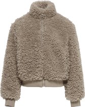 KIDS ONLY Kogellie Sherpa Bomber CP OTW Meisjes Jas - Silver Mink - Maat 158/164
