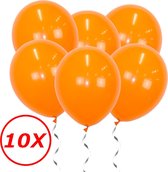 Oranje Ballonnen 10 Stuks Feestversiering EK Koningsdag WK Verjaardag Ballon