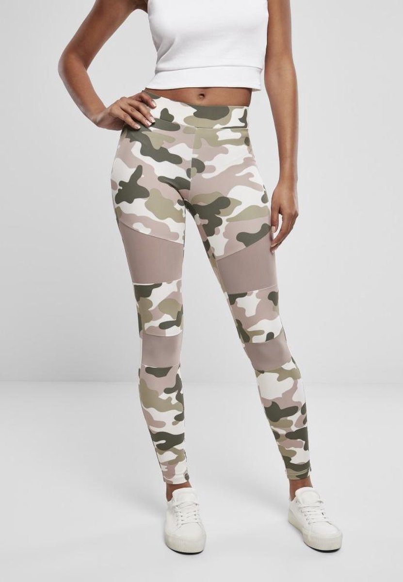 Urban Classics Camo Tech Mesh Sportlegging – Multicolours Multicolor