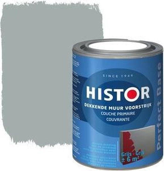 Histor Perfect Base Dekkende Muur Voorstrijk 2,5 liter - Grijs - Histor