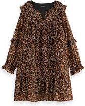 Scotch & Soda Jurk meisje bruin maat 116