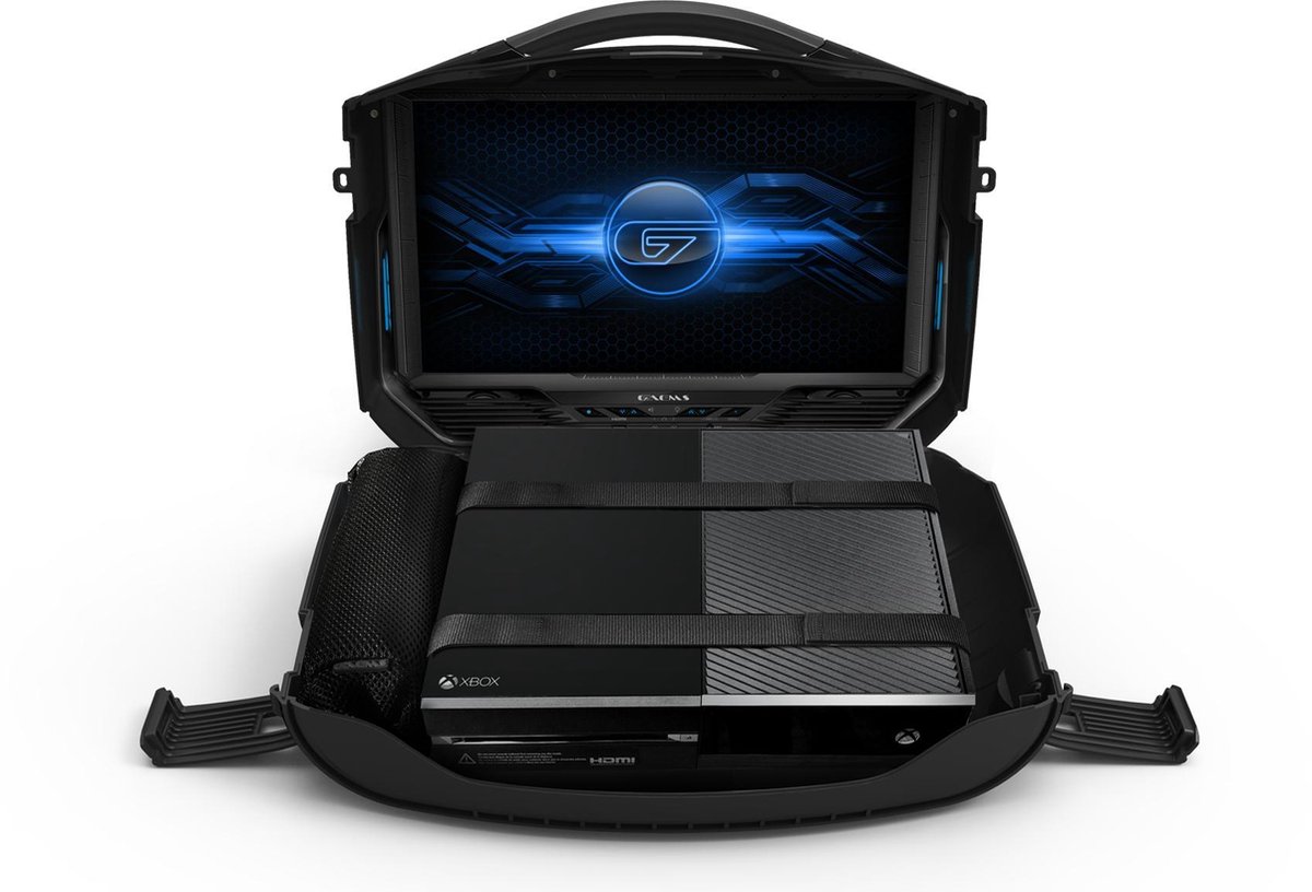 美品 GAEMS G190 ゲーミングモニター ps4/xbox 収納可能 PS4本体を収納して持ち運べる19型液晶ディスプレイ一体型ケース