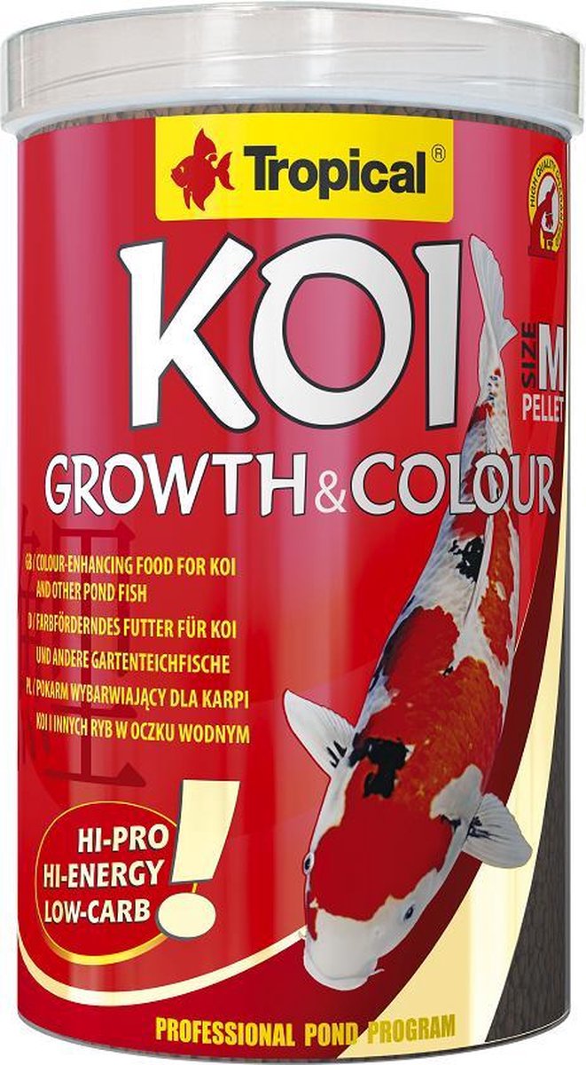 Tropical Koi Growth & Colour (1 Liter | 320gram) - Koivoer