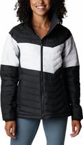 Columbia Powder Lite Blocked Jacket Dames Outdoorjas - Black, White, B - Maat XL
