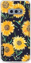 Casetastic Samsung Galaxy S10e Hoesje - Softcover Hoesje met Design - Sunflowers Print