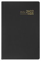 Brepols Agenda 2022 - Delta - Seta soepele PVC cover - 8,1 x 12 cm - Zwart