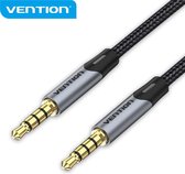 Vention Audio Aux kabel TRRS 3.5mm jack - gevlochten draad - 0.5 meter