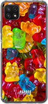 6F hoesje - geschikt voor Samsung Galaxy A22 5G -  Transparant TPU Case - Gummy Bears #ffffff