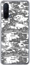 6F hoesje - geschikt voor OnePlus Nord CE 5G -  Transparant TPU Case - Snow Camouflage #ffffff