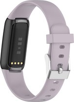 YONO Siliconen Bandje geschikt voor Fitbit Luxe - Lavendel - Small
