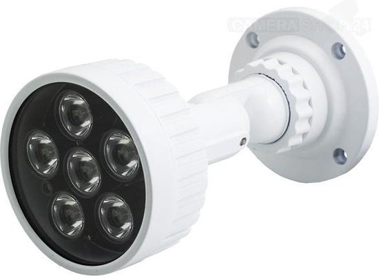 Foto: Infrarood illuminator vergroot nachtzicht beveiligingscamera tot 100 meter 6 leds 45 graden kijkhoek aluminium behuizing ir lamp