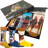 Sock My Feet - Grappige sokken mannen - 3 pack giftbox - Sokken Giftbox - Funny Socks - Vrolijke sokken - Leuke sokken - Fashion statement - 43-46 - Gekke sokken - Grappige cadeaus