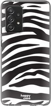 HappyCase Samsung Galaxy A52 / A52S Hoesje Flexibel TPU Zebra Print