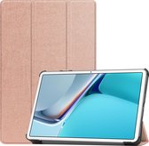 Huawei MatePad 11 Inch (2021) Hoes - Tri-Fold Book Case - RosÃ©-Goud