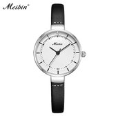 Longbo - Meibin - Dames Horloge - Zwart/Zwit - 28mm