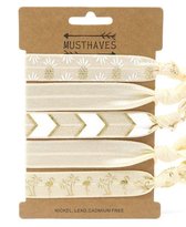 Elastische Hair Tie of Armbanden | Fantasy Creme B0103