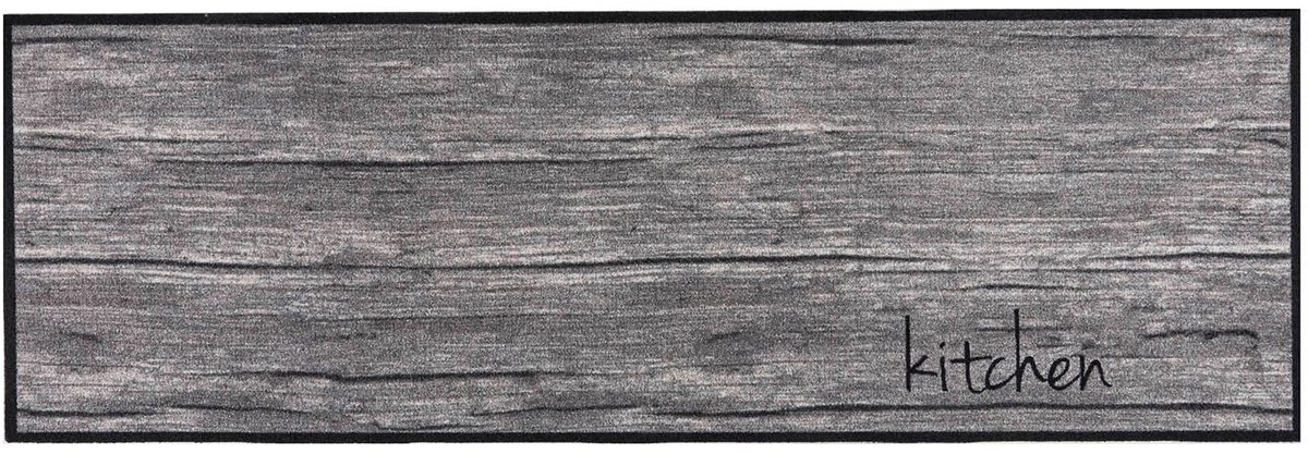 MD Entree - Keukenloper - Vloerkleed - Machinewasbaar - Cook&Wash - Kitchen Wood - 50 x 150 cm