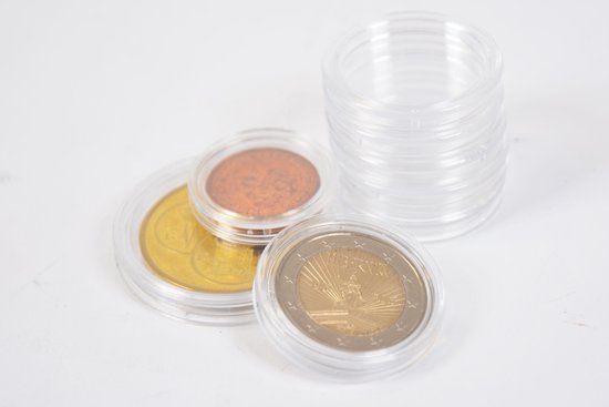 Thumbnail van een extra afbeelding van het spel Lindner Hartberger muntcapsules Ø 35 mm (10x) voor penningen tokens capsules muntcapsule