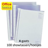 100 x Showtassen Office Basics * 4-gaats * 0.05mm * PP met nerf