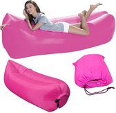 zitzak -luchtzak- XXL Luchtzak- complete zitzak- Air lounger Ligbed- luchtkussen- luchtzak- 200 x 70 cm - Roze