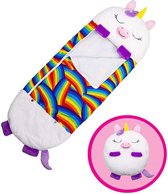 Happy napper -120 cms |  kinderslaapzak | slaapzak junior | nappers | Children Sleeping Bag | kinderen slaapzak | Super Soft 2 in 1 Fun Pillow &Sleepy for Boys | unicorn slaapzak |