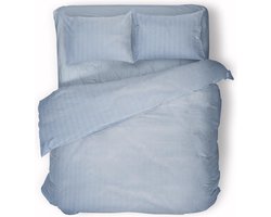 Dekbedovertrek - 240x200/220 - Uni - Satijnstreep / Satijn Streep - Hotel Kwaliteit Satin Stripe - Artice Ice