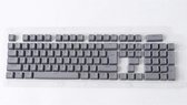 Keycaps - Grijze Keycaps - Grey Keycaps - Double Shot Keycaps - Pbt Keycaps - Double Shot keycaps - Toetsenbord Key Caps