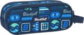 Pennenetui met 2 vakken Retro BlackFit8 ‎842141513 Marineblauw