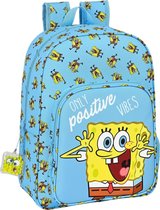 Schoolrugzak Spongebob Positive Vibes Geel Licht Blauw