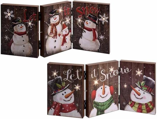 Houten decoratie met licht