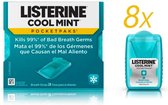 Listerine CoolMint Pocket Paks - Strips Tegen Slechte Adem - Geen Mondwater Nodig - Total Care- 8 Stuks