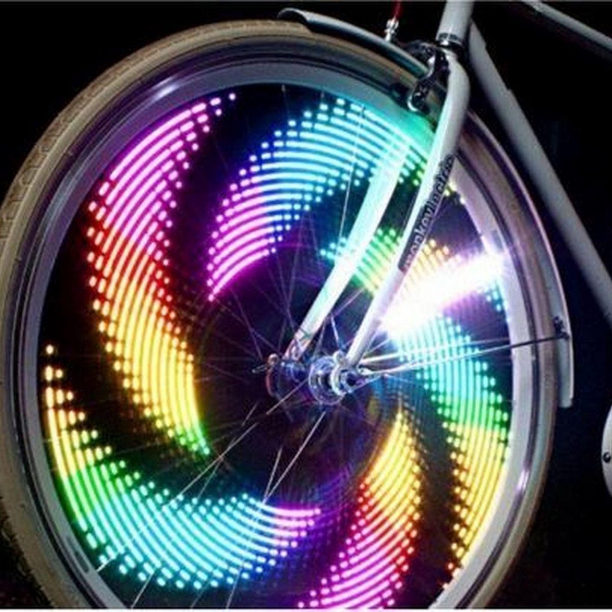Benson Spaakverlichting - Fietswiel verlichting - LED - Spaken - Kliksysteem - 30 kleurinstellingen - Wiel