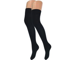 Overknee kousen - SQOTTON - Zwart