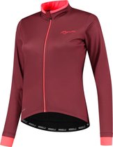 Rogelli Essential Fietsjack Winter - Dames Fietskleding - Bordeaux, Koraal - Maat XXL