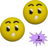 Fako Bijoux® - Tennisdemper - Emoji - Geschokt - 2 Stuks