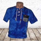 t-shirt Violento veter blauw -Violento-M-t-shirts heren