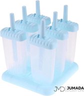 Jumada's IJsvormpjes - IJsjeshouders - Waterijs vormen - IJslolly vormen - Set van 6 stuks