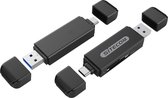 Sitecom MD-067 Dual USB-C en USB-A Superspeed 5Gbps kaartlezer voor Micro SD kaart - SD card – Memory card reader – Windows / Mac / Chromebook