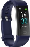Teymour Activity Tracker HR S5 met Stappenteller en Hartslagmeter - Sporthorloge - Smartwatch voor Dames, Heren en Kinderen - Fitness Tracker - Bloeddrukmeter - Blauw