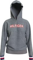 Tommy Hilfiger Large Logo Trui - Vrouwen - Grijs - Wit - Rood