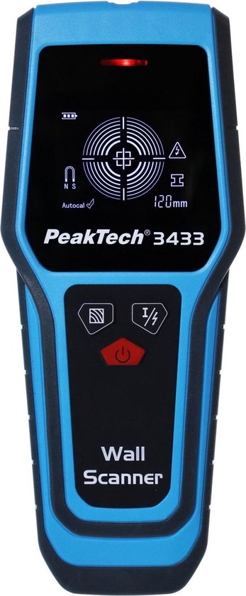 Peaktech 3433 - leidingzoeker - elektrische leidingen - metaal - hout