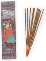 Wierooksticks, handgerold, 'Bhagavan' met patchouli en vetiver, 20 sticks